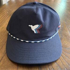 Birddogs Navy & White Blurred Bird Rope Hat